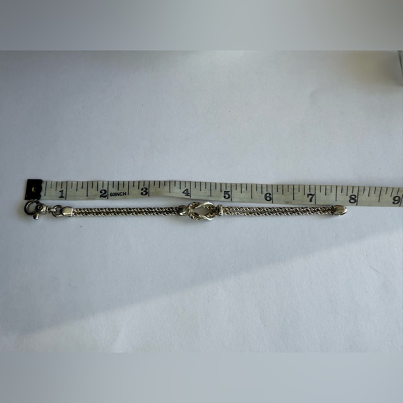 Tiffany & Co. 925 Silver Twisted Double Rope Lov Knot Bracelet - Paloma Picasso - Picture 6 of 7